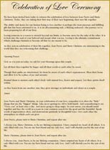 image button opens celebration of love ceremony pdf